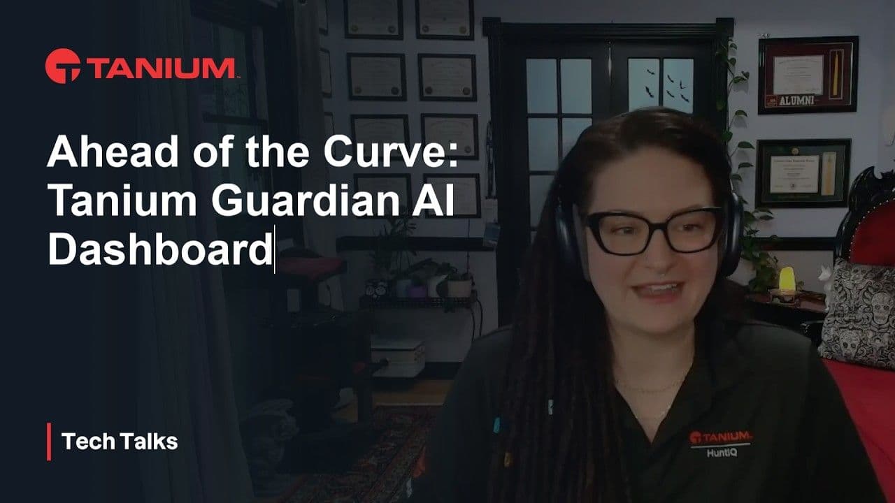 AIを活用したITセキュリティツール:Guardian Spotlight - Tanium Tech Talks #156 動画サムネイル