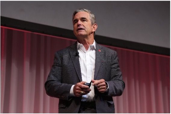 Man speaking at Converge Tokyo conference