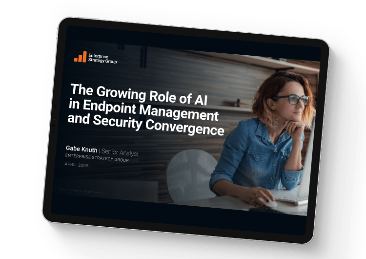 モバイル注目画像:ESG AI & エンドポイント管理セキュリティレポート