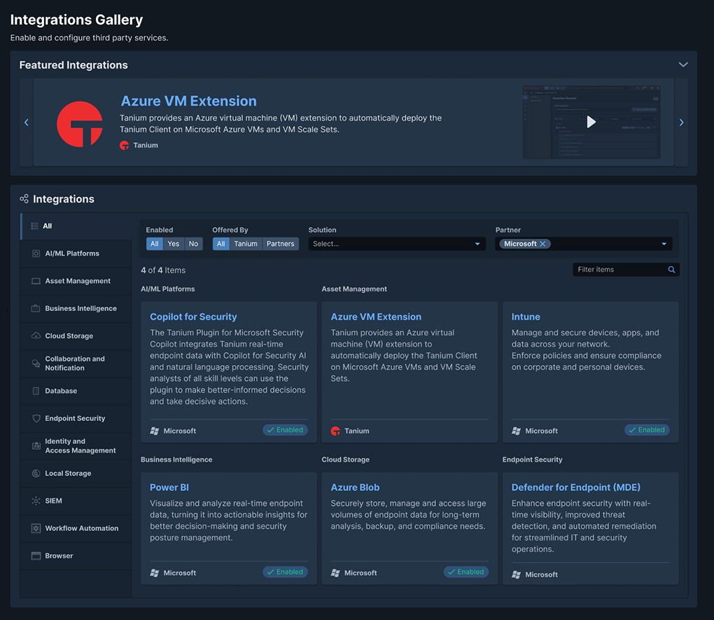 Microsoft AzureネイティブツールとTaniumでセキュリティ体制を強化する