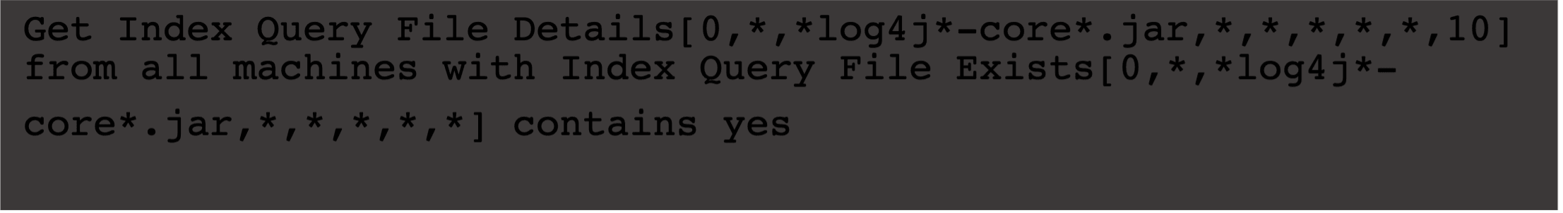 Screenshot of GROQ index query for file details