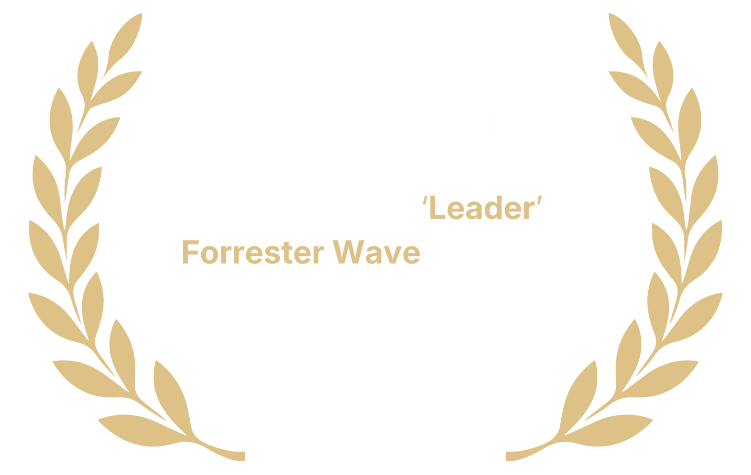 Forrester認定ホワイトロゴ