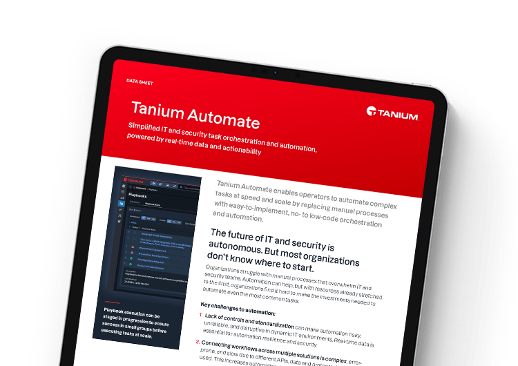 モバイル用画像:Tanium Automateデータシート