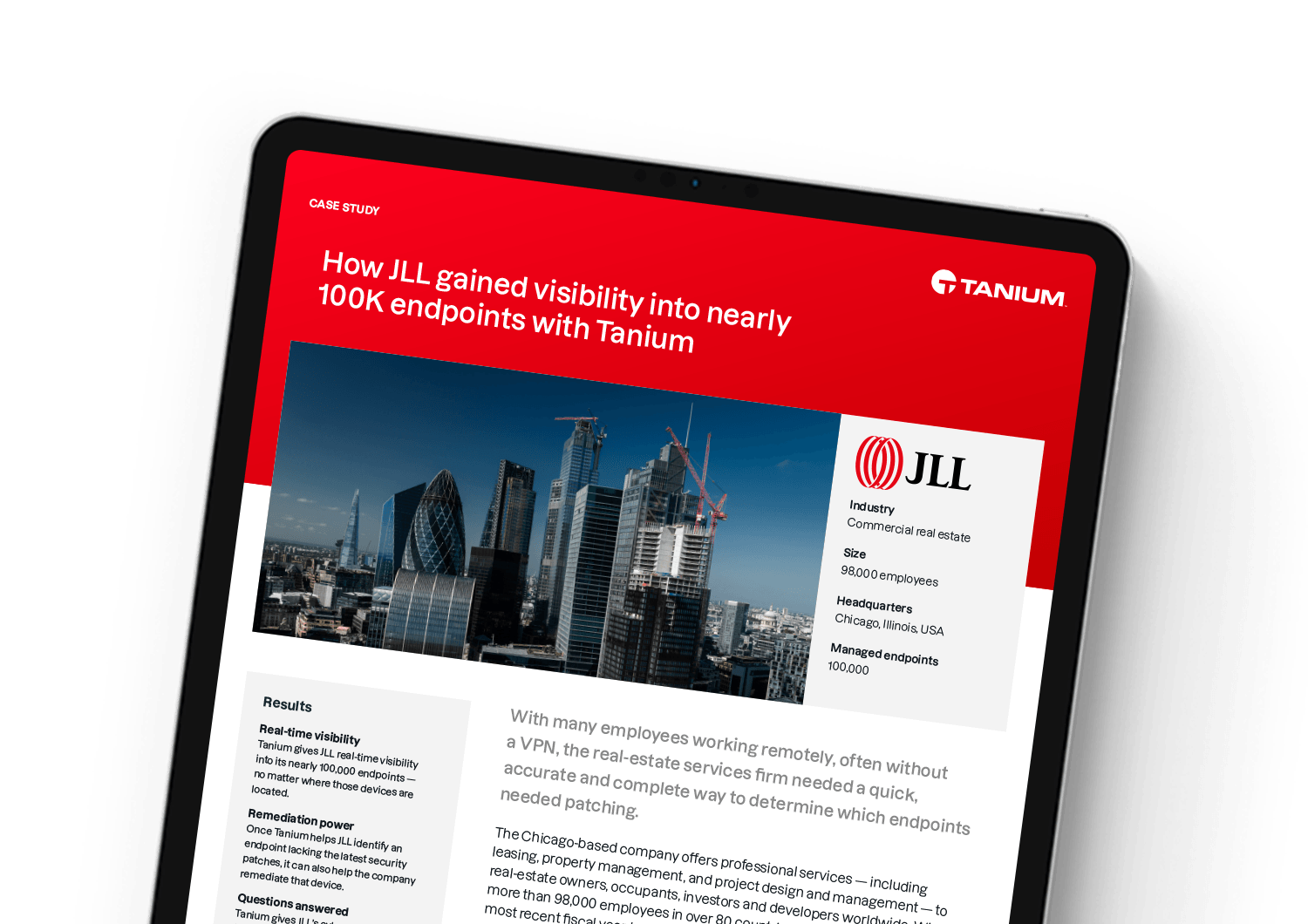 JLLがTaniumで約10万のエンドポイントを可視化した方法