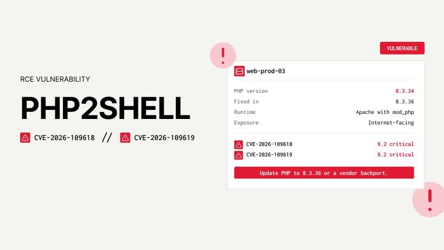 PHP2Shell RCEの脆弱性: CVE-2026-109618 およびCVE-2026-109619