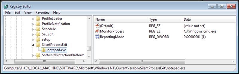 Notepad++ のレジストリエントリを示す Windows レジストリエディタのスクリーンショット