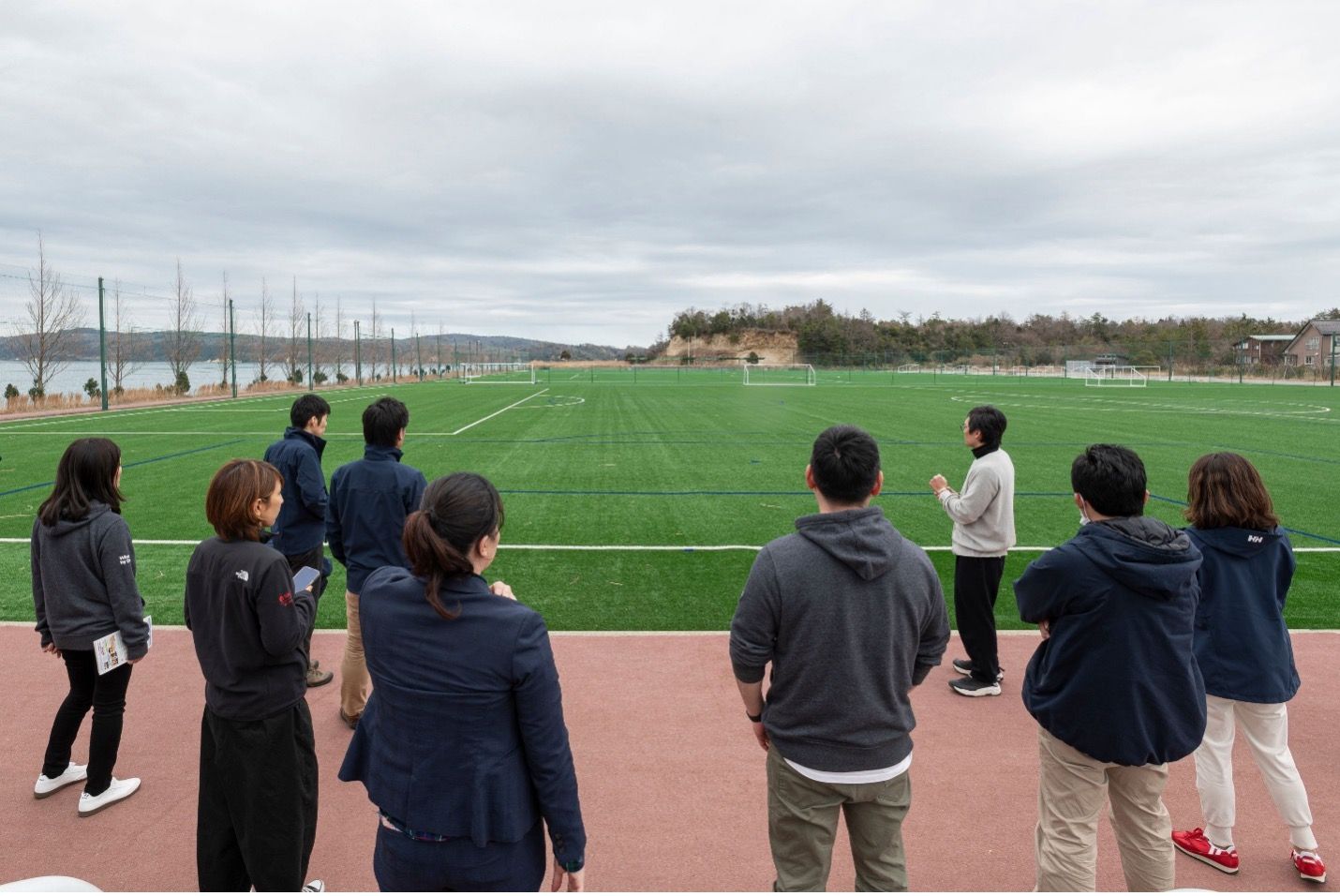 Japan team on field