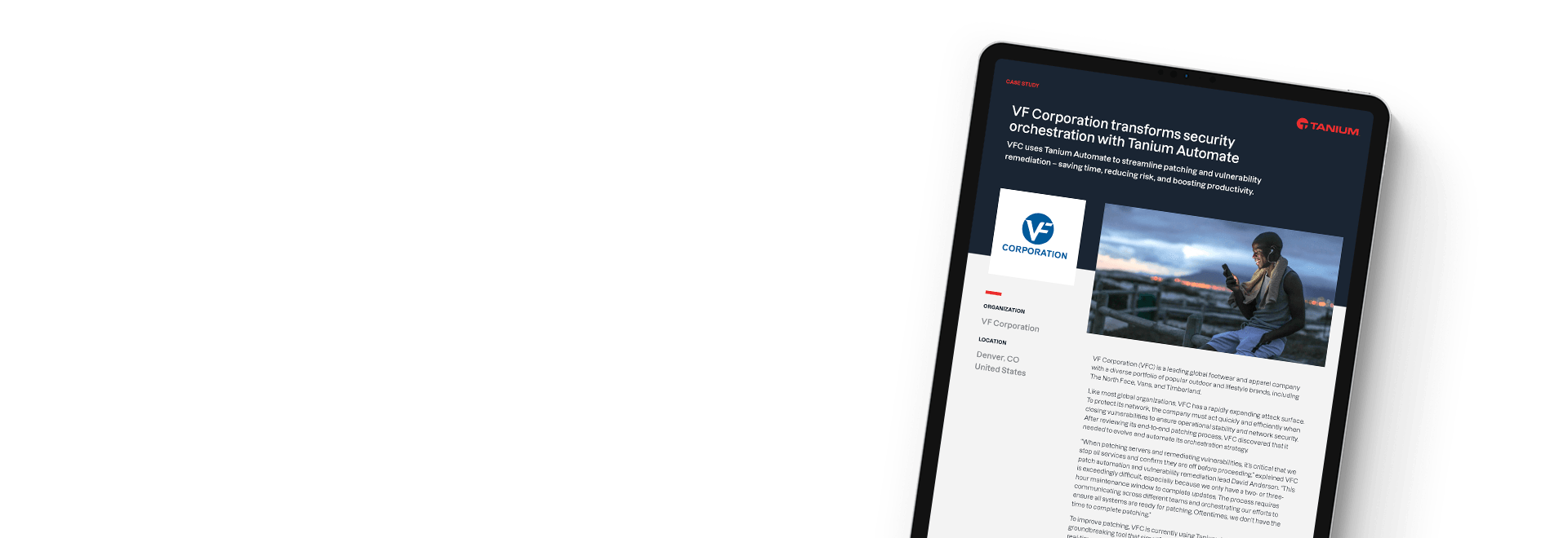Tanium AutomateによるVFコーポレーションのセキュリティオーケストレーションケーススタディ
