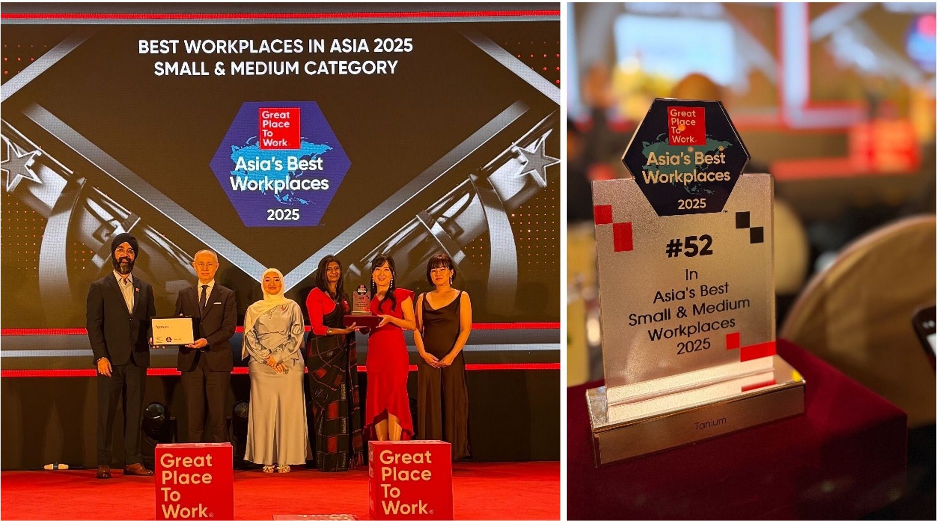 Best Workplaces in Asia 2025 award ceremony and trophy presentation