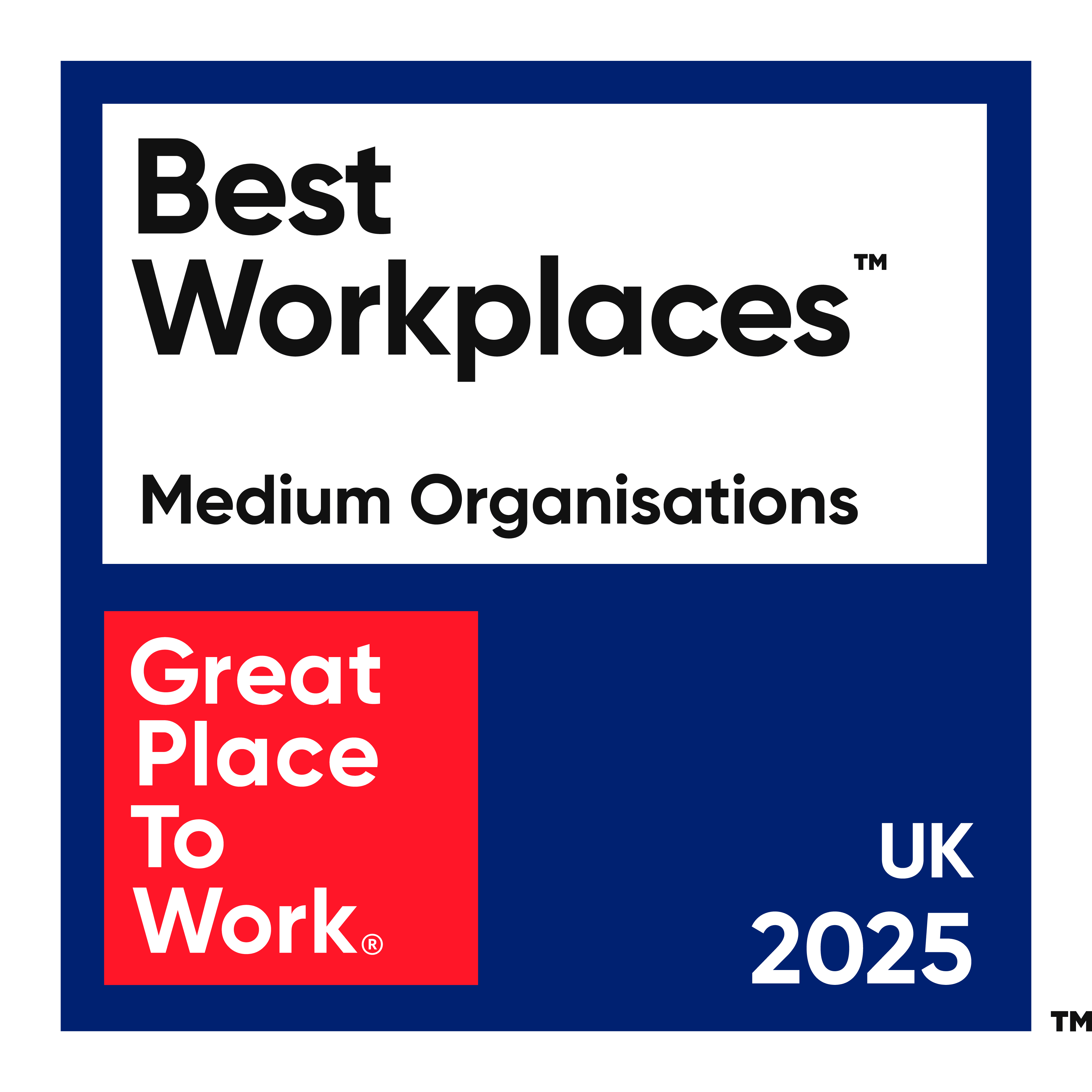 2025英国ベスト職場バッジ