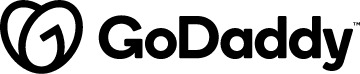 Black GoDaddy logo
